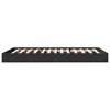 vidaXL Cadre de lit sans matelas noir 100x200 cm bois d'ing&eacute;nierie