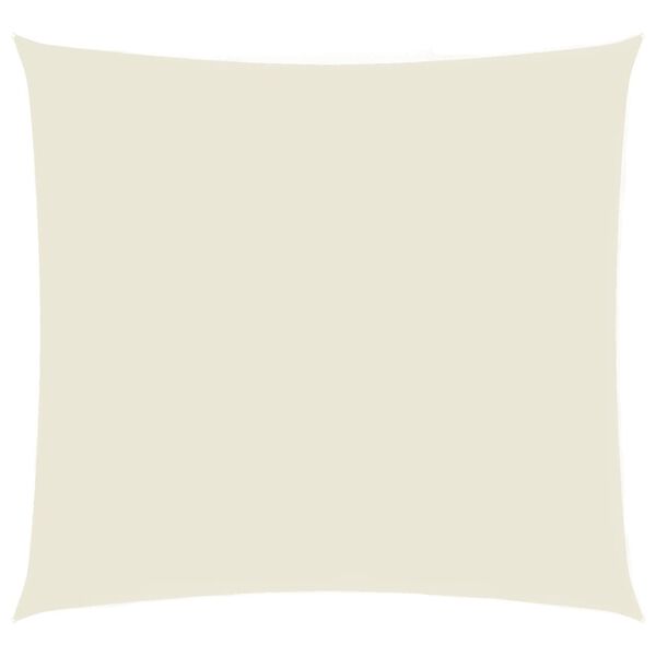 vidaXL Voile de parasol tissu oxford carr&eacute; 5x5 m cr&egrave;me