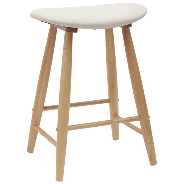 vidaXL Chaises de salle &agrave; manger 2 pcs Naturel 46 x 37 x 63 cm