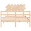 vidaXL Cadre de lit sans matelas bois massif