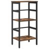 vidaXL &Eacute;tag&egrave;re Ch&ecirc;ne fum&eacute; 40 x 29,5 x 81 cm Bois d'ing&eacute;nierie