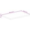 vidaXL Dessus de table 40x20x2,5 cm rectangulaire bois massif manguier