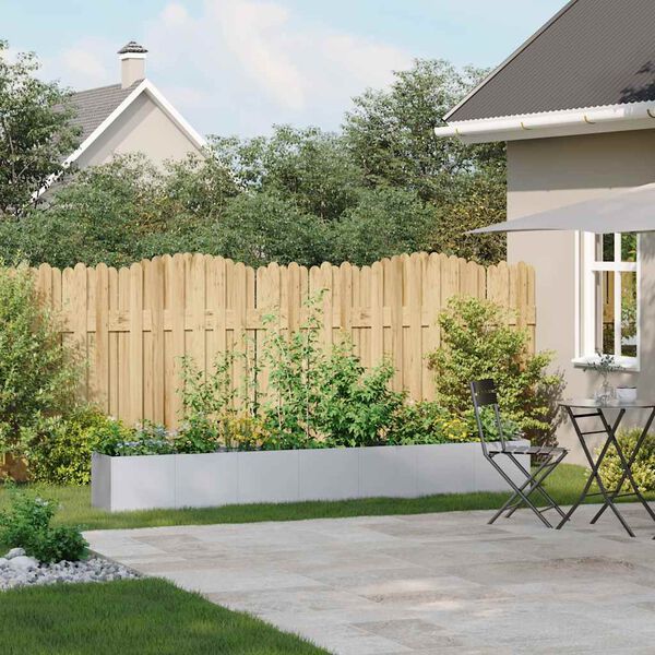 vidaXL Jardini&egrave;re 280x40x40 cm acier galvanis&eacute;