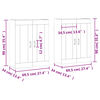 vidaXL Armoires murales 2 pcs sonoma gris bois d'ing&eacute;nierie