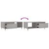 vidaXL Table basse Sonoma gris 90x50x36,5 cm Bois d'ing&eacute;nierie