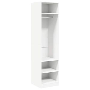 vidaXL Garde-robe Blanc 50x50x200 cm Bois d'ing&eacute;nierie