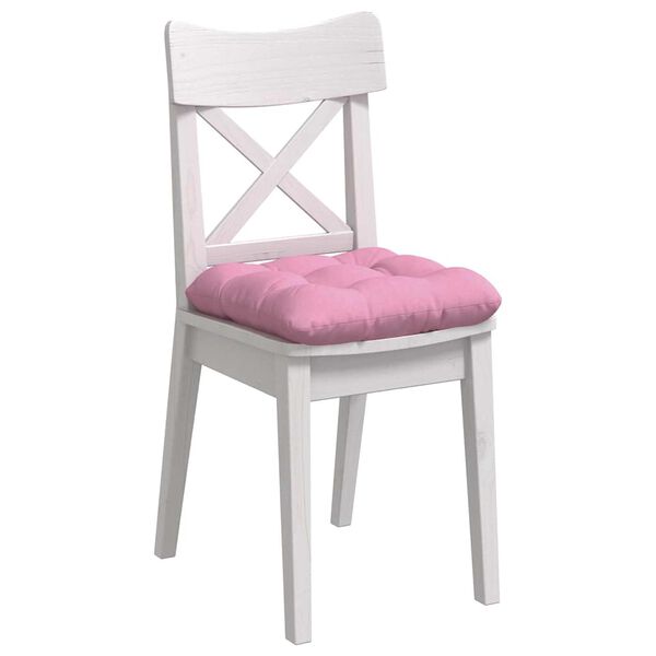 vidaXL Coussins de si&egrave;ge 4 pcs Rose 40 x 40 x 12 cm tissu