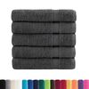 vidaXL Serviettes de douche de qualit&eacute; sup. SOLUND 25 pcs anthracite