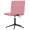 vidaXL Chaise &agrave; manger Rose Velours