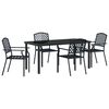 vidaXL Ensemble de salle &agrave; manger pour jardin 5 pc Anthracite