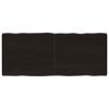 vidaXL Dessus de table bois massif trait&eacute; bordure assortie