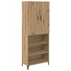 vidaXL Haut Armoire Montage mural Ch&ecirc;ne artisanal 69,5 x 34 x 180 cm