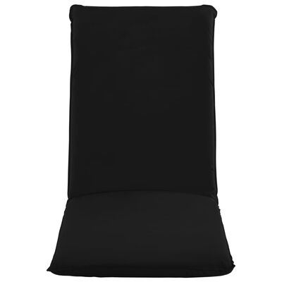 vidaXL Chaise longue pliable Tissu Oxford Noir