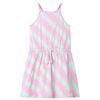 vidaXL Robe pour enfants avec cordon de serrage sans manches rose 104