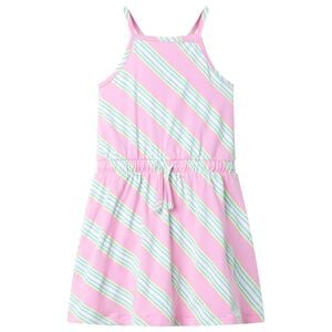 vidaXL Robe pour enfants avec cordon de serrage sans manches rose 104
