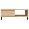 vidaXL Table basse chêne sonoma 90x60x35 cm bois d'ingénierie