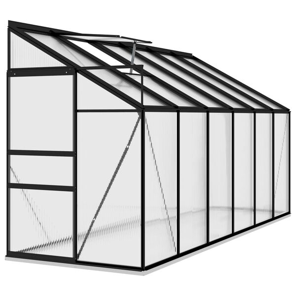 vidaXL Serre Anthracite Aluminium 7,77 m&sup3;
