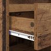 vidaXL Cabinet &agrave; chaussures avec tiroir Bois ancien 102 x 36 x 60 cm