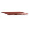 vidaXL Auvent r&eacute;tractable Orange et marron 500 x 300 x 165 cm