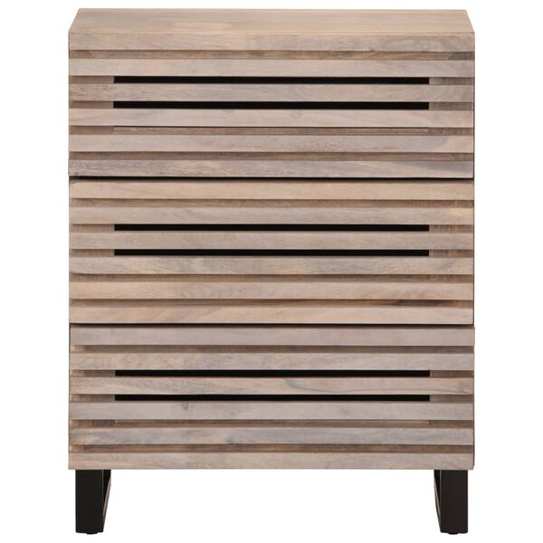 vidaXL Buffets 2 pcs 60x34x75 cm bois massif de manguier