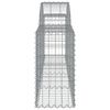 vidaXL Paniers à gabions arqués 50 pcs 200x30x60/80 cm Fer galvanisé