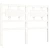 vidaXL Cadre de lit sans matelas blanc bois de pin massif