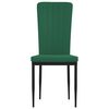 vidaXL Chaises à manger lot de 4 Vert foncé Velours