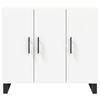 vidaXL Buffet blanc 90x34x80 cm bois d'ing&eacute;nierie