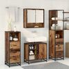 vidaXL Ensemble de mobilier de salle de bain 3 pcs Bois Ancien