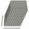 vidaXL Tapis de sol de piscine 50 pc Gris 18 m&sup2; Mousse EVA