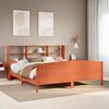vidaXL Lit biblioth&egrave;que sans matelas cire marron 180x200 cm pin massif