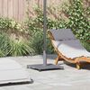 vidaXL Pied de parasol Aspect Bois Gris Foncé 45 x 45 x 31 cm