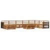 vidaXL Ensemble de canap&eacute;s d'ext&eacute;rieur 9 pc Naturel