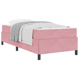vidaXL Cadre de lit Rose 80 x 200 cm tissu