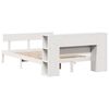 vidaXL Lit biblioth&egrave;que sans matelas blanc 120x190 cm bois pin massif