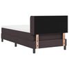 vidaXL Lit boxspring avec matelas Marron fonc&eacute; 80 x 200 cm