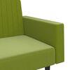 vidaXL Canap&eacute;-lit &agrave; 2 places Vert clair Velours