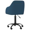 vidaXL Chaises pivotantes &agrave; manger lot de 4 bleu velours