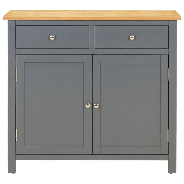 vidaXL Buffet 90x33,5x83 cm Bois de ch&ecirc;ne massif