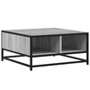 vidaXL Table basse sonoma gris 60,5x60,5x30 cm bois d'ing&eacute;nierie/m&eacute;tal