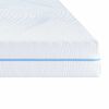 vidaXL Matelas Blanc 200 x 200 cm Tissu jacquard