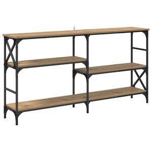 vidaXL Table console Ch&ecirc;ne artisanal 150 x 29 x 76,5 cm