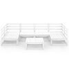 vidaXL Salon de jardin 7 pcs bois de pin massif