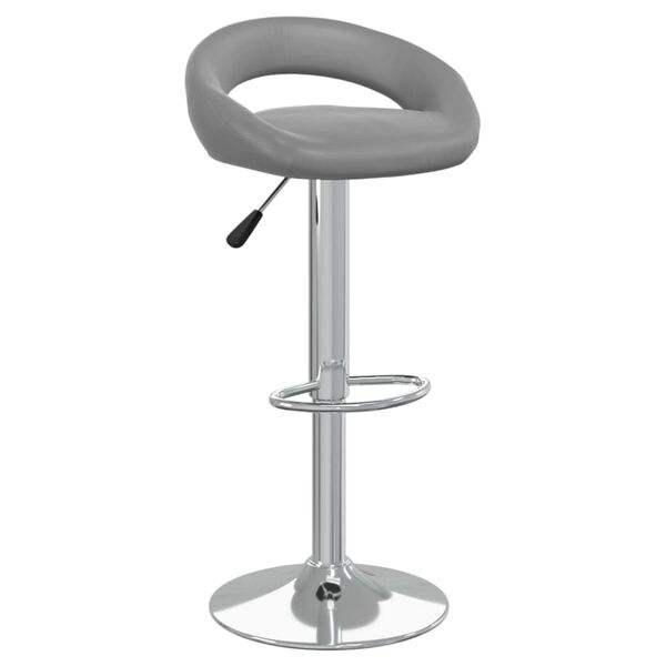 vidaXL Tabouret de bar Gris Similicuir