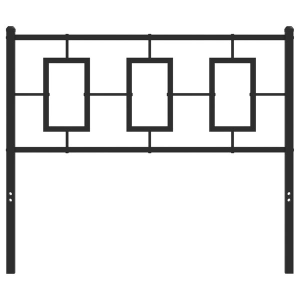 vidaXL T&ecirc;te de lit de remplacement m&eacute;tal noir 100 cm