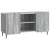 vidaXL Meuble TV 102 x 34,5 x 52 cm Sonoma gris Bois d'ing&eacute;nierie