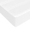 vidaXL Sommier &agrave; lattes de lit avec matelas Blanc 160x200cm Similicuir