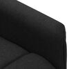 vidaXL Fauteuil de massage Noir Tissu