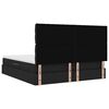 vidaXL Lit avec rangement et LED avec LED Noir 180 x 200 cm Polyester