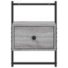 vidaXL Table de chevet murale 2 pcs sonoma gris 35x30x51 cm